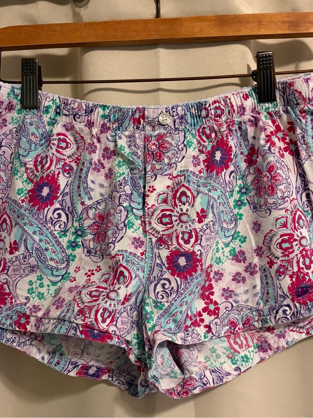 aerie Floral Paisley Cotton Lounge Shorts